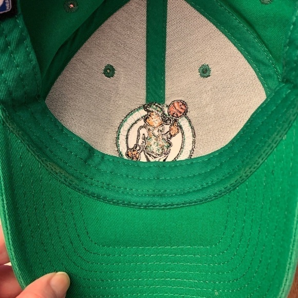 BOSTON CELTICS Adidas baseball hat cap lid adjustable strap OSFM basketball NBA - Picture 2 of 5